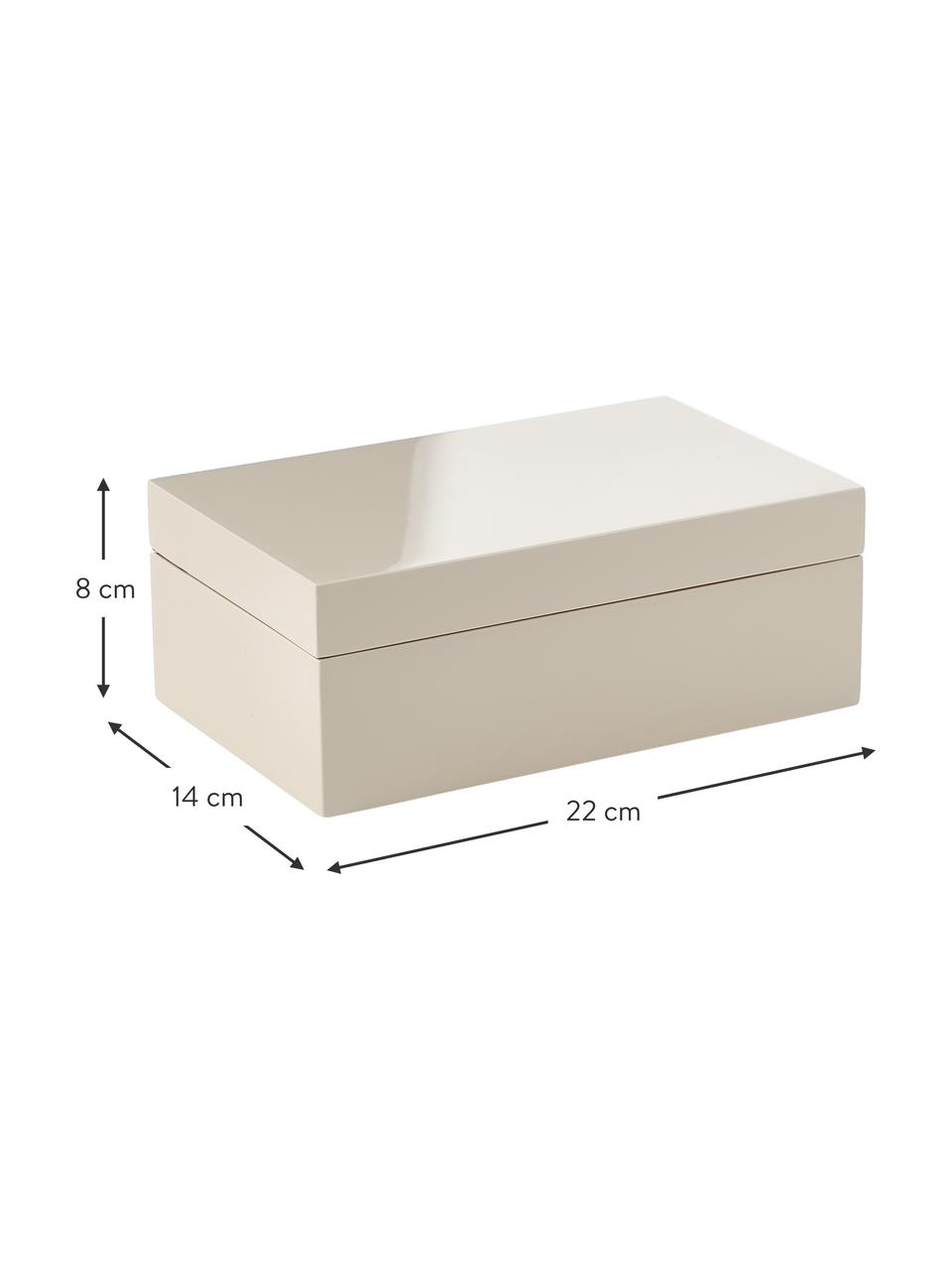 Boîte à bijoux Taylor, Beige, larg. 22 x haut. 8 cm