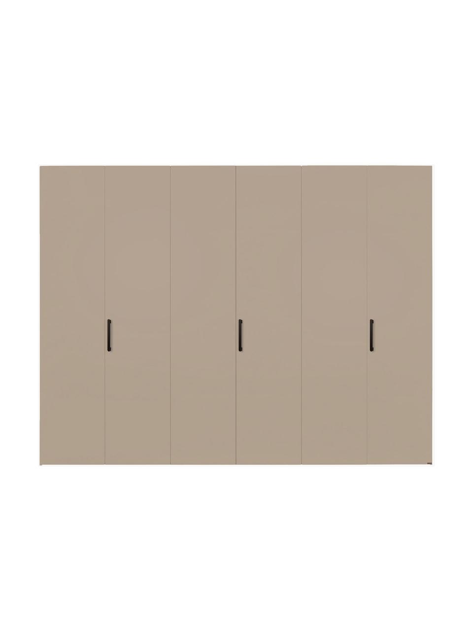 Drehtürenschrank Madison 6-türig, inkl. Montageservice, Korpus: Holzwerkstoffplatten, lac, Sandfarben, B 302 cm x H 230 cm