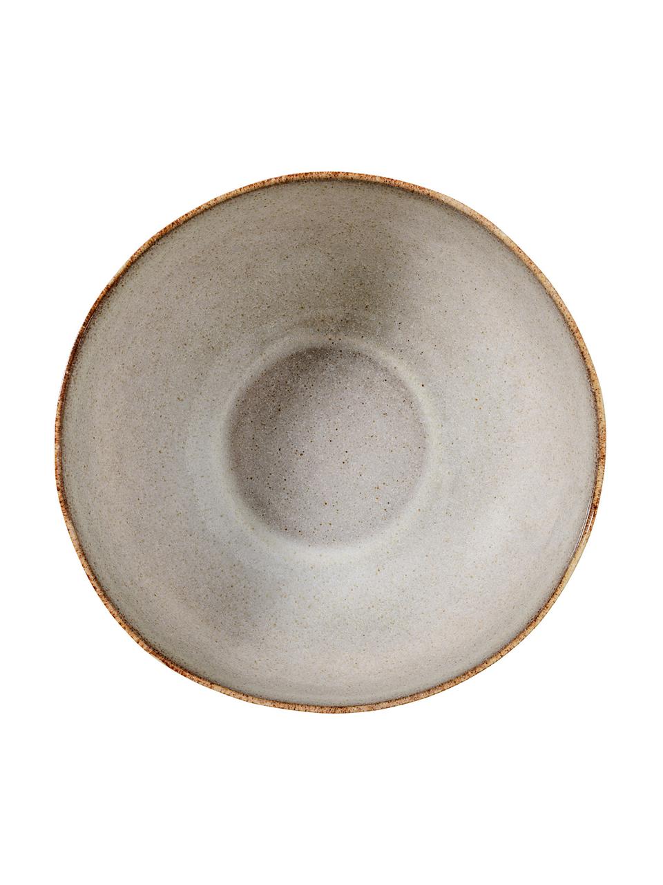 Ciotola fatta a mano Sndrine 6 pz, Gres, Tonalità beige, Ø 15 x Alt. 8 cm