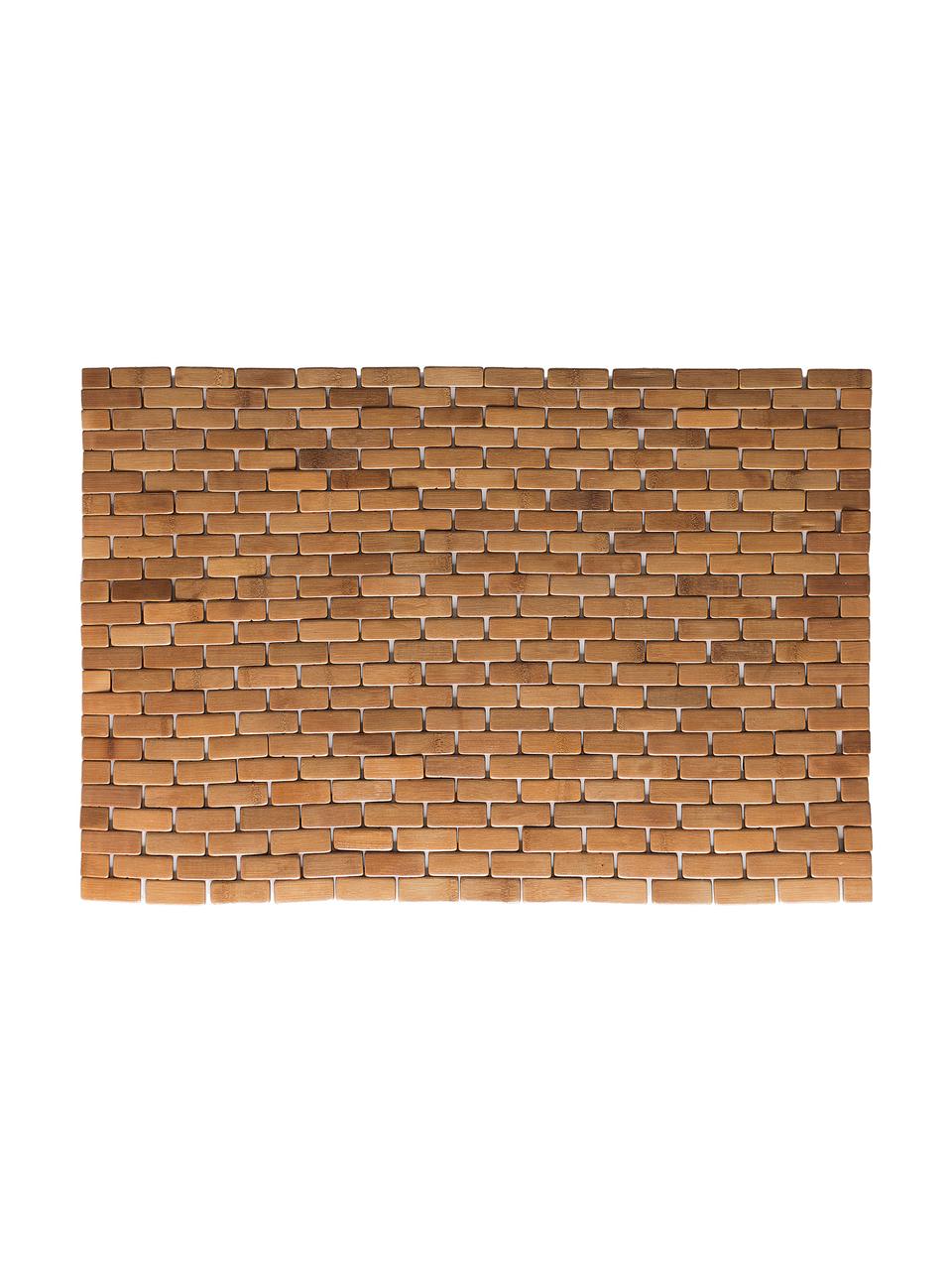 Tappeto bagno in bambù Mosaic, Bambù, Legno di bambù, Larg. 50 x Lung. 80 cm