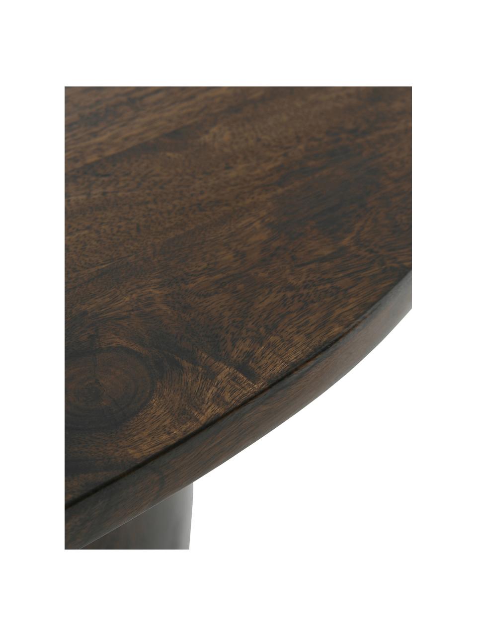 Mesa ovalada de madera de mango Grow, Madera de mango, barnizada, Madera de mango pintado mate, An 200 x F 90 cm