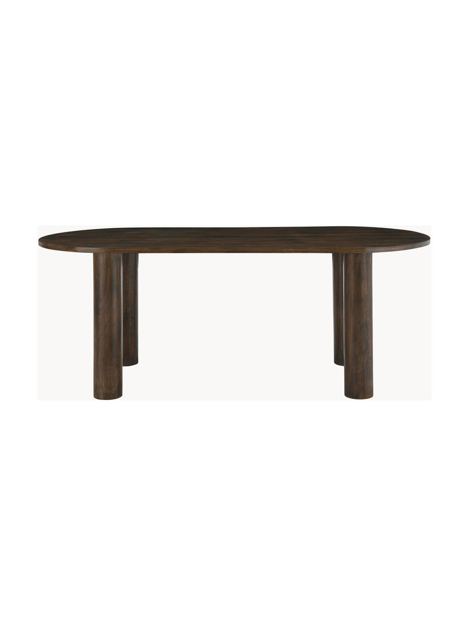 Oválny jedálenský stôl z mangového dreva Grow, Mangové drevo, lakované, Mangové drevo, Š 200 x H 90 cm