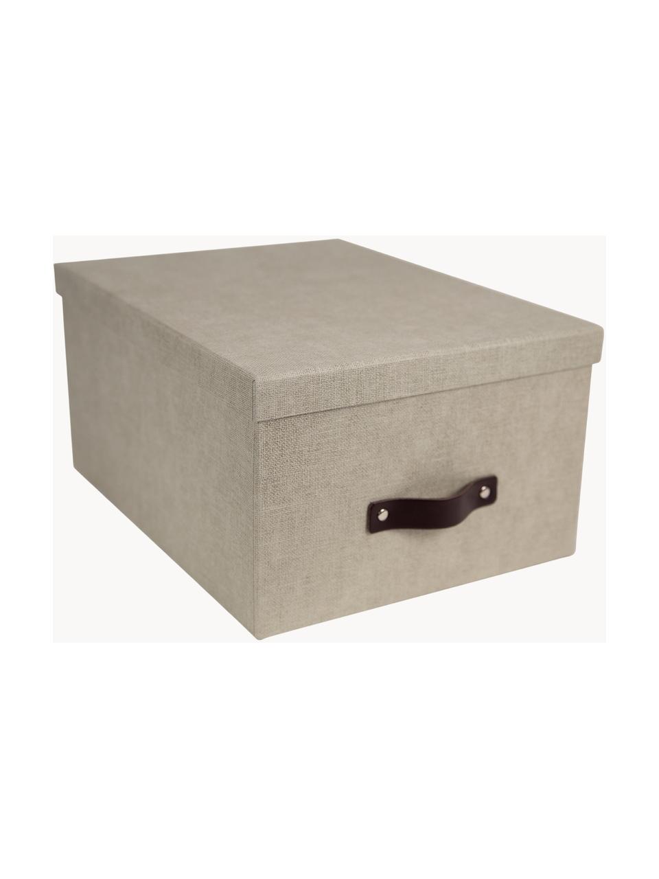 Boîte de rangement Gustav, 2 pièces, Beige, larg. 23 x prof. 30 cm