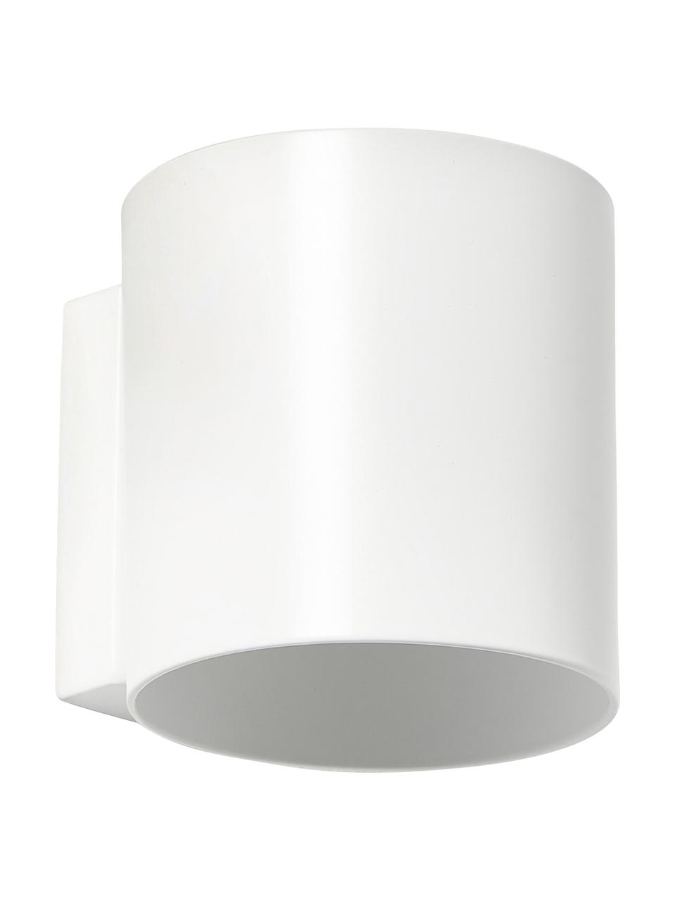 Petite applique murale Roda, Blanc, mat, larg. 10 x haut. 10 cm