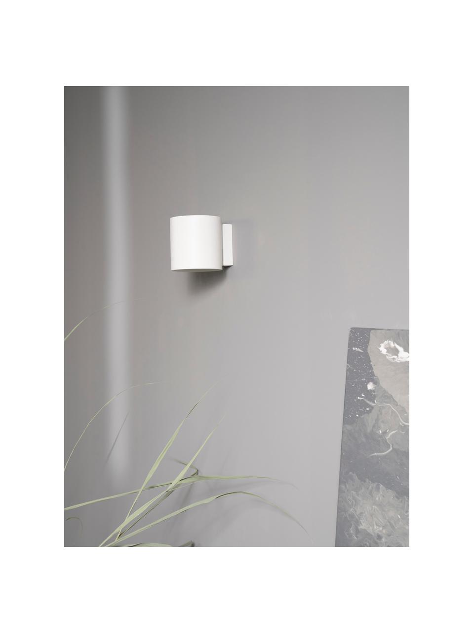 Aplique pequeño Roda, Pantalla: aluminio con pintura en p, Blanco, An 10 x Al 10 cm