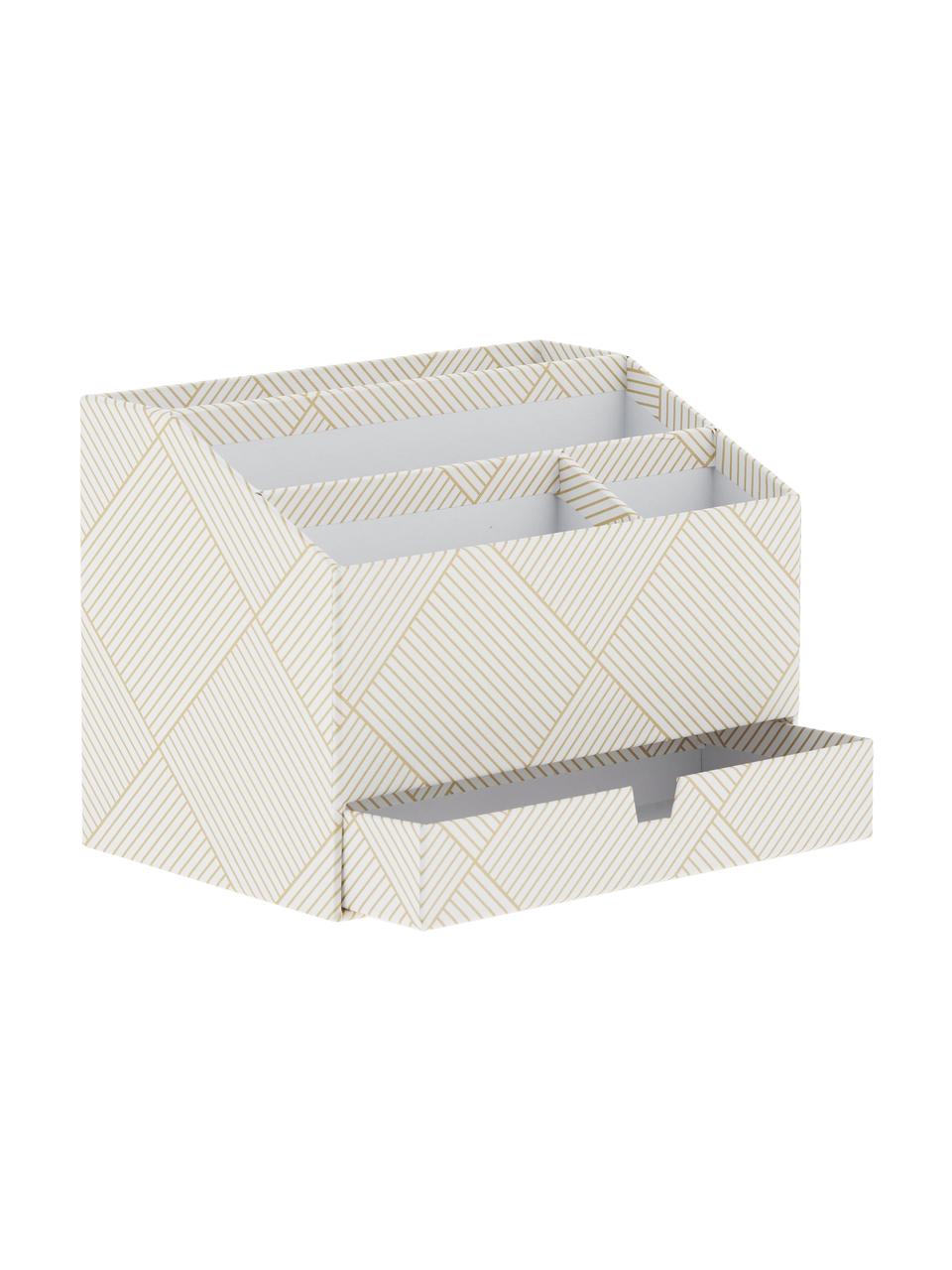 Bureau organizer Greta, Massief, gelamineerd karton
(100% gerecycled papier), Zwart, B 24 x H 18 cm