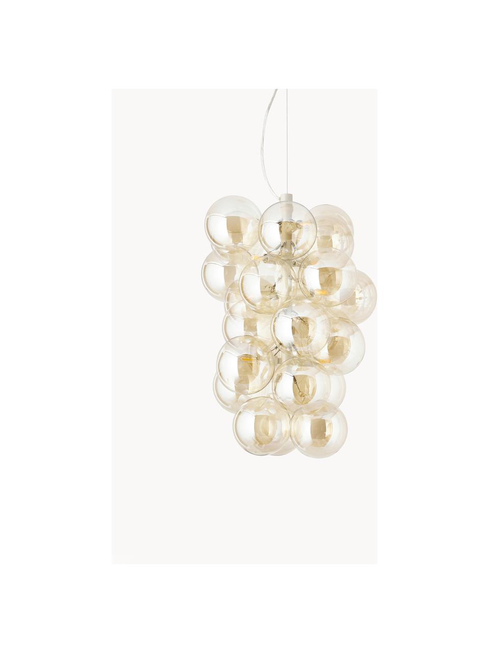 Design hanglamp Bubbles van glas, Goudkleurig, Ø 41 cm