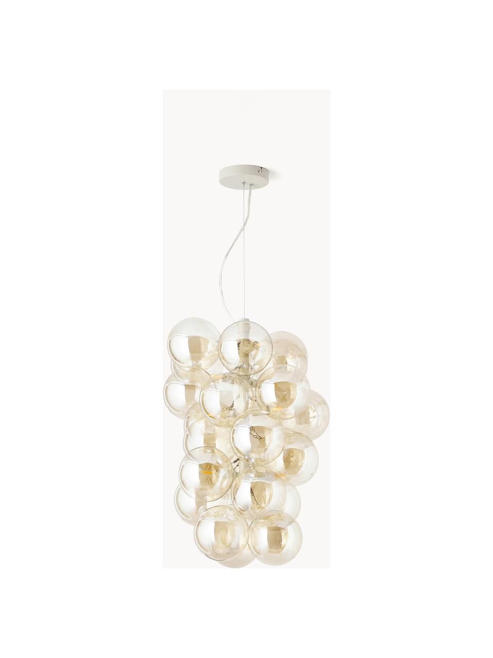 Lampa wisząca ze szkła Bubbles, Odcienie złotego, Ø 41 x W 160 cm