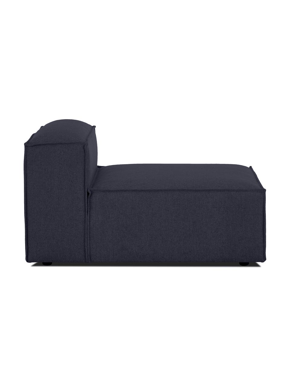 Módulo central sofá Lennon, Tapizado: 100% poliéster Alta resis, Estructura: madera de pino maciza, ma, Patas: plástico, Tejido azul oscuro, An 89 x F 119 cm