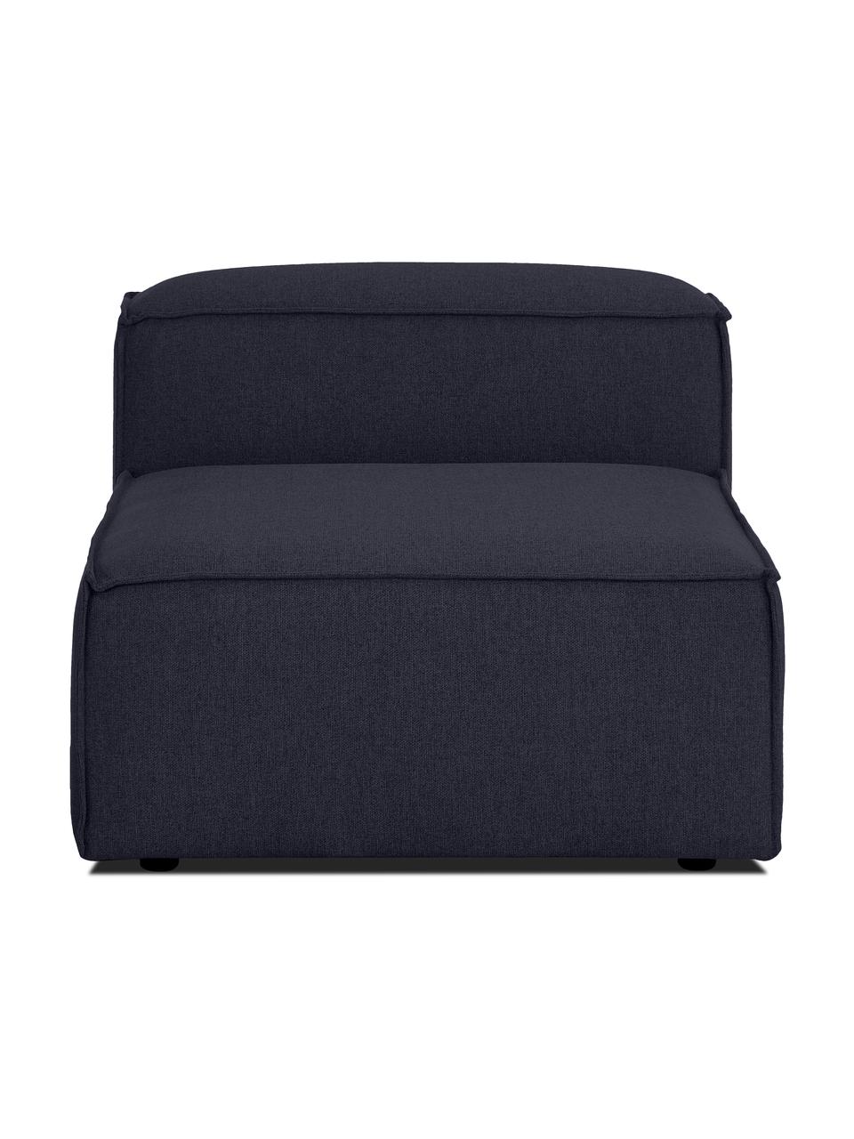 Chauffeuse pour canapé modulable Lennon, Tissu bleu foncé, larg. 89 x prof. 119 cm