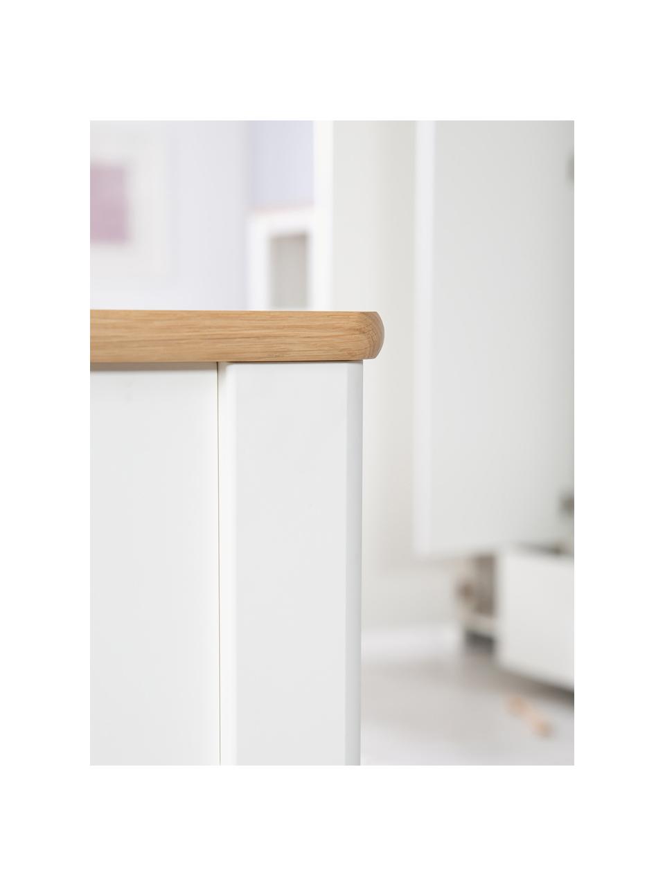 Cuna de madera regulable Ava, 70 x 140 cm, Blanco, An 70 x L 140 cm