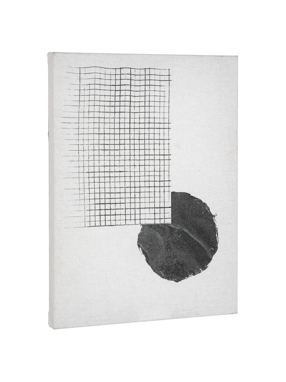 Stampa su tela Prisma, Immagine: tela, Bianco, nero, Larg. 30 x Alt. 40 cm