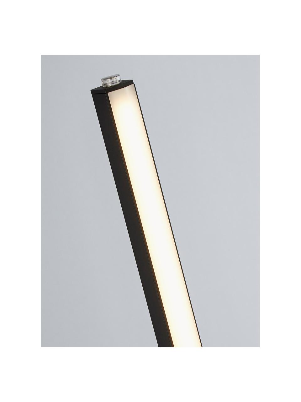 LED vloerlamp Tribeca met kleurwisselfunctie, Diffuser: kunststof, Zwart, H 150 cm