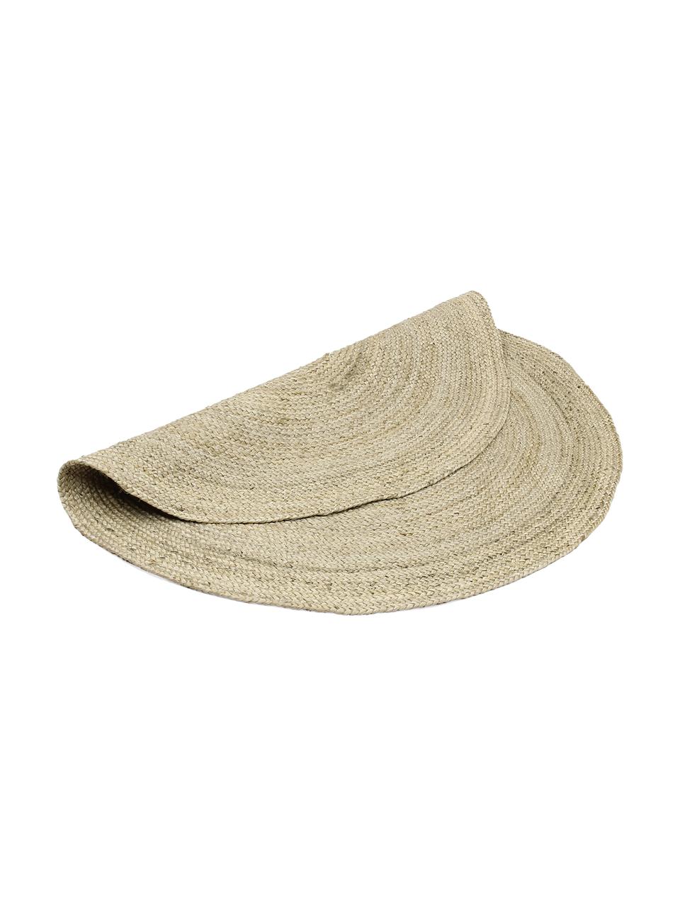 Tapis rond en jute fait main Sharmila, 100 % jute

Le toucher des tapis en jute peut être rugueux, ils ne sont pas adaptés aux contacts directs avec la peau, Brun, Ø 100 cm (taille XS)