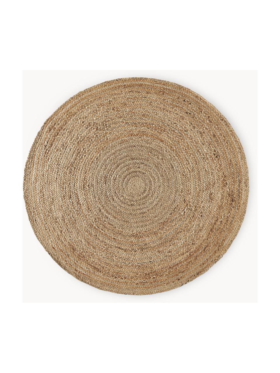 Tapis rond en jute fait main Sharmila, 100 % jute

Le toucher des tapis en jute peut être rugueux, ils ne sont pas adaptés aux contacts directs avec la peau, Brun, Ø 100 cm (taille XS)