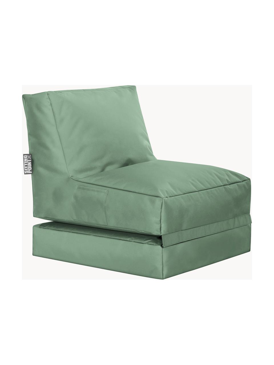 Outdoor loungefauteuil Pop Up met ligfunctie, Bekleding: 100% polyester Binnenzijd, Geweven stof saliegroen, B 70 x H 90 cm