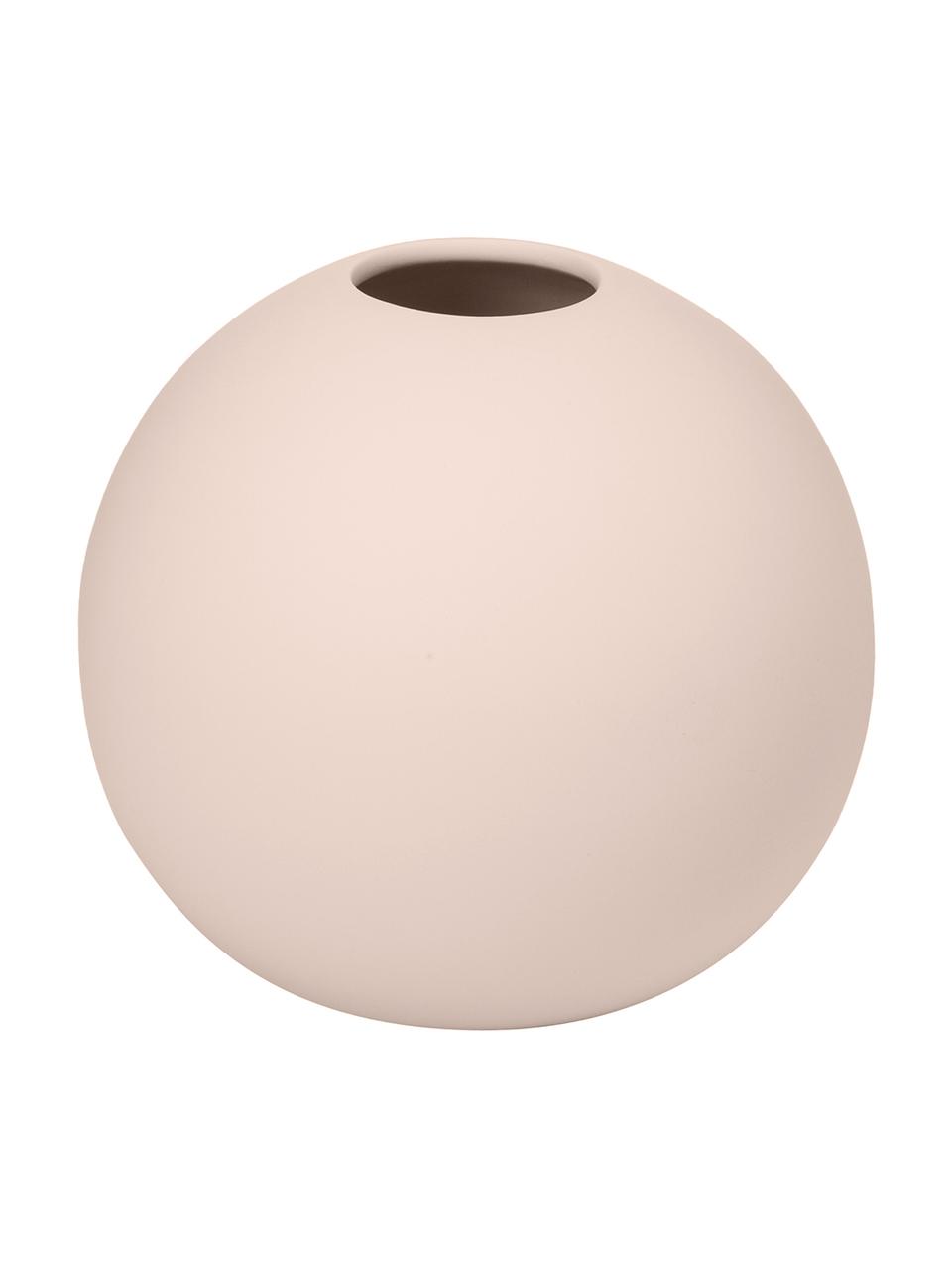 Handgemaakte bollen vaas Ball, Keramiek, Roze, Ø 10 x H 10 cm