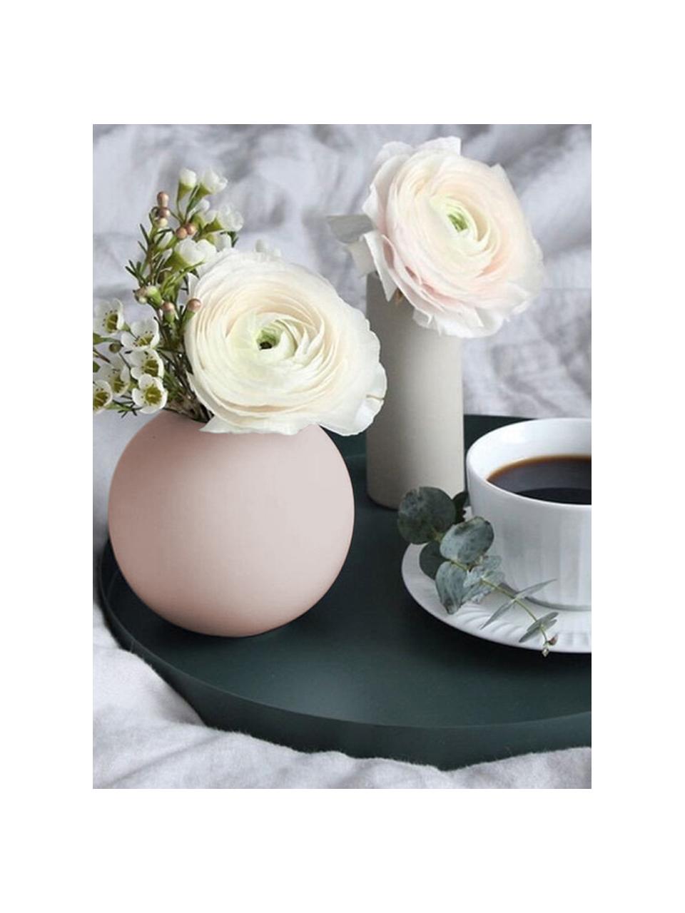 Ručně vyrobená kulatá váza Ball, Růžová