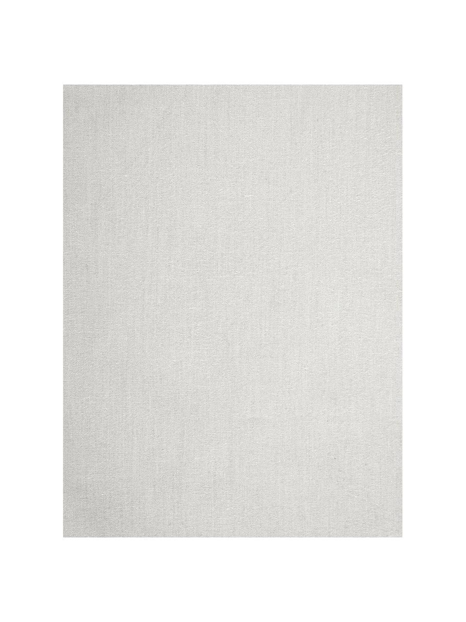 Parure copripiumino in cotone lavato Florence, Tessuto: percalle, Grigio chiaro, 255 x 200 cm + 2 federe 50 x 80 cm