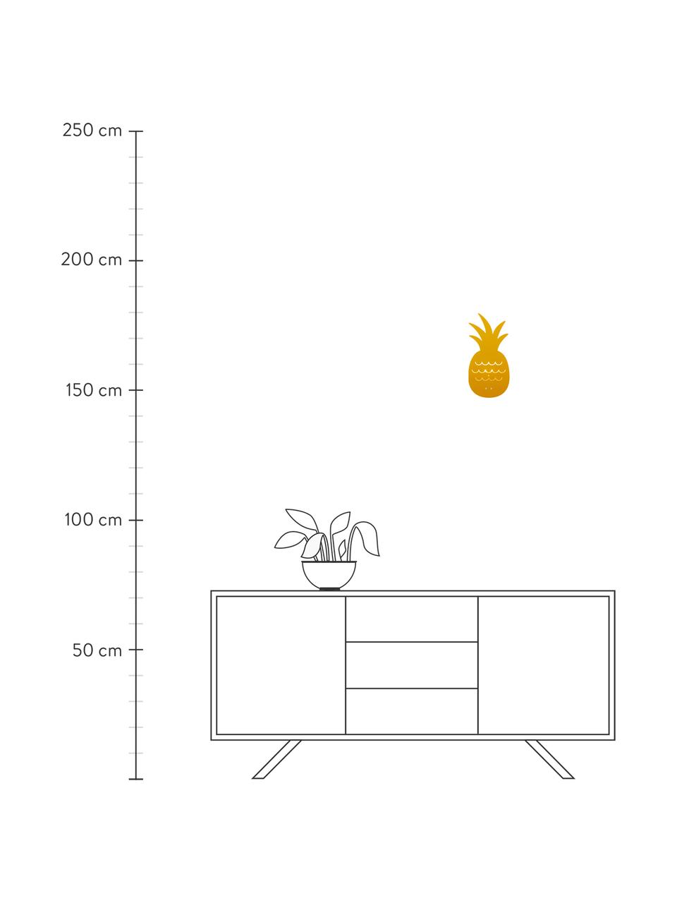 Nástěnné svítidlo Pineapple, Kov s práškovým nástřikem, Hořčicová, Š 17 cm, V 33 cm
