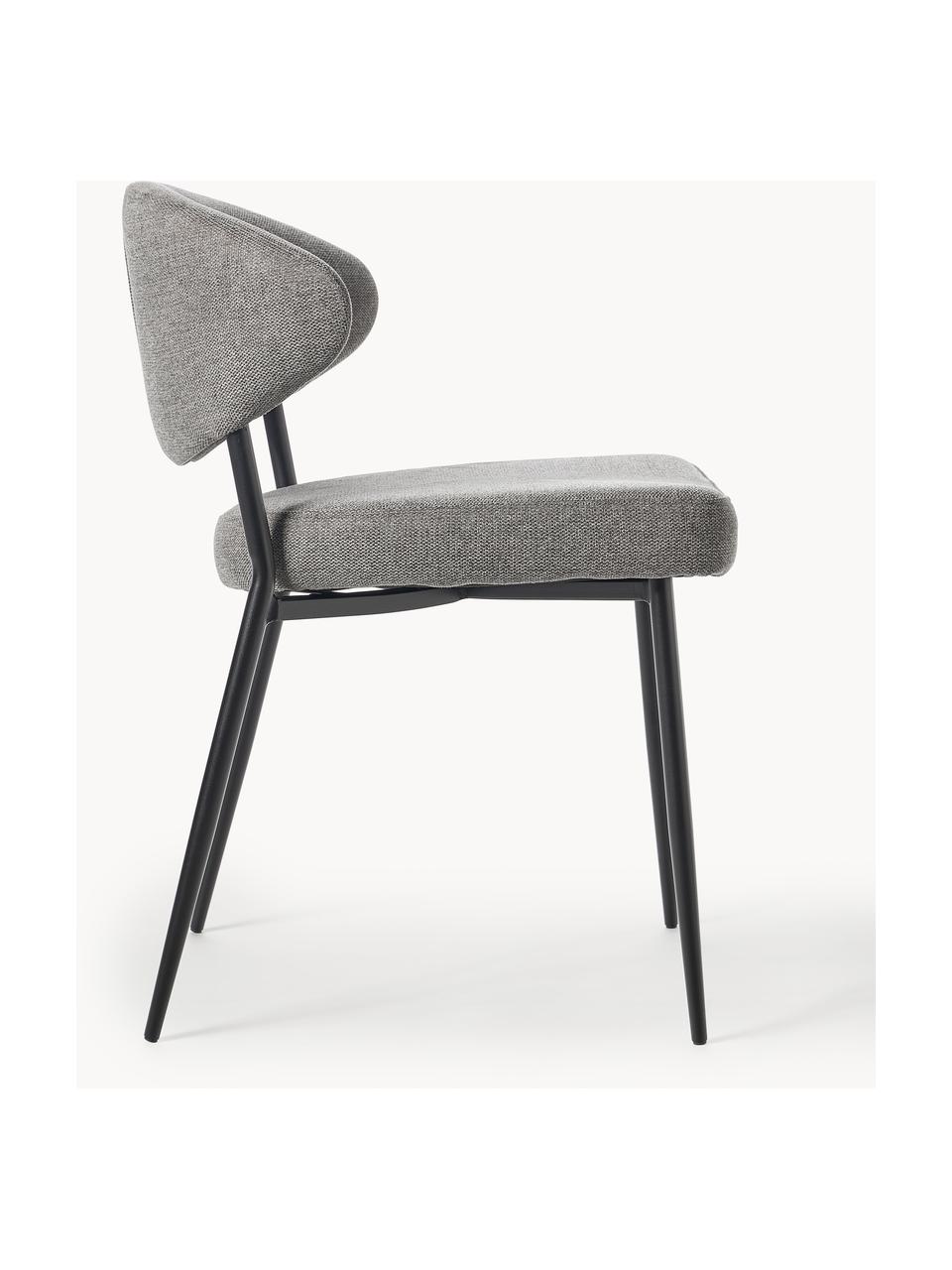 Čalúnené stoličky Adele, 2 ks, Sivá, Š 54 x H 57 cm