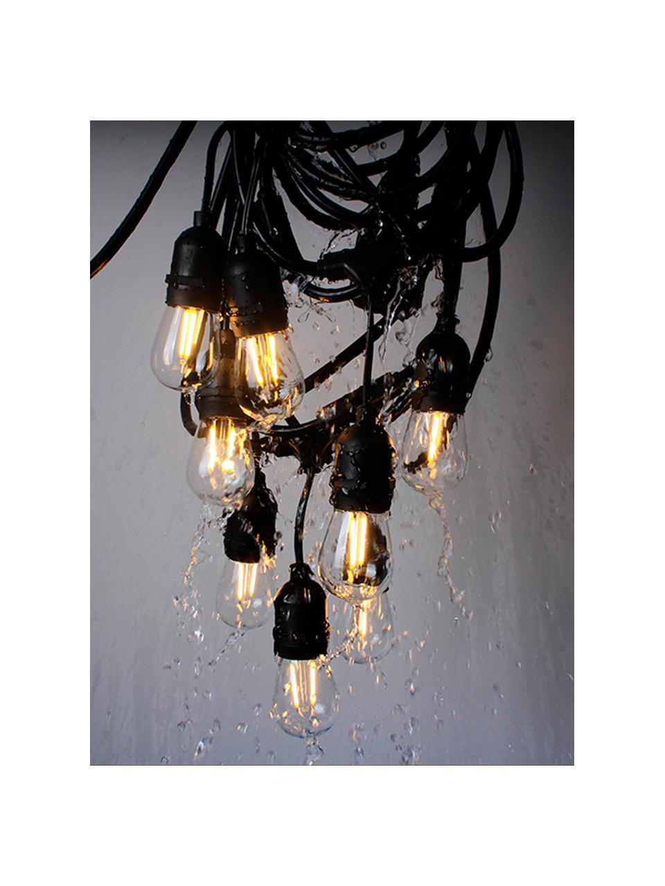 Guirlande lumineuse LED Joy, long. 1 000 cm, 10 lampions, Noir, long. 1000 cm