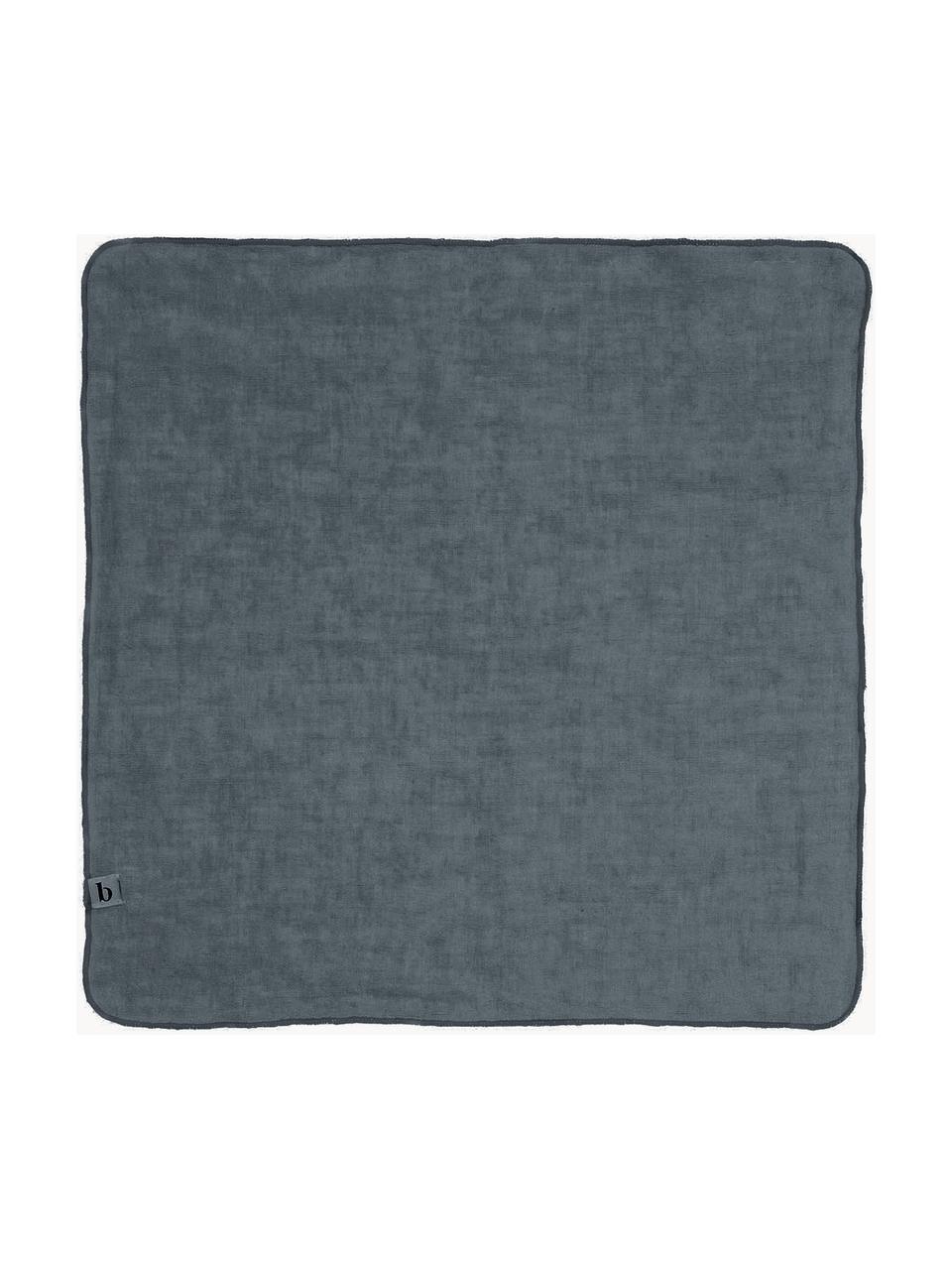 Servilletas de tela de lino Gracie, 2 uds., 100% lino, Azul oscuro, An 45 x L 45 cm