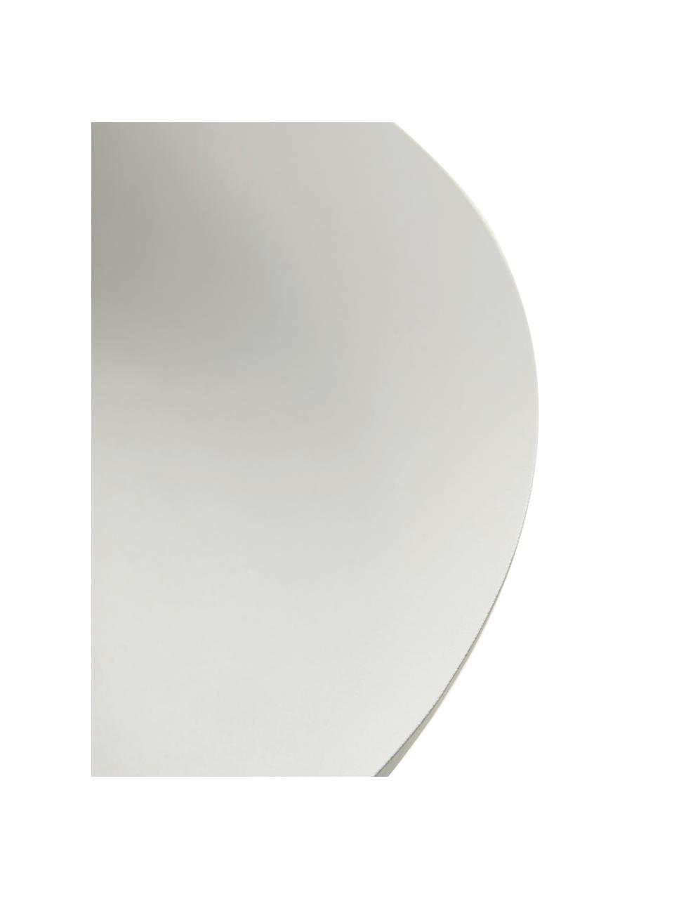 Grande coupe décorative Tower, Ø 36 cm, Métal, enduit, Blanc, Ø 36 x haut. 15 cm