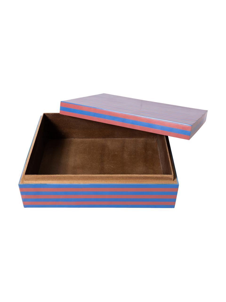 Handgemachte Aufbewahrungsboxen Dusk, 3er-Set, Mitteldichte Holzfaserplatte (MDF), Polyresin, Bunt, Set mit verschiedenen Größen