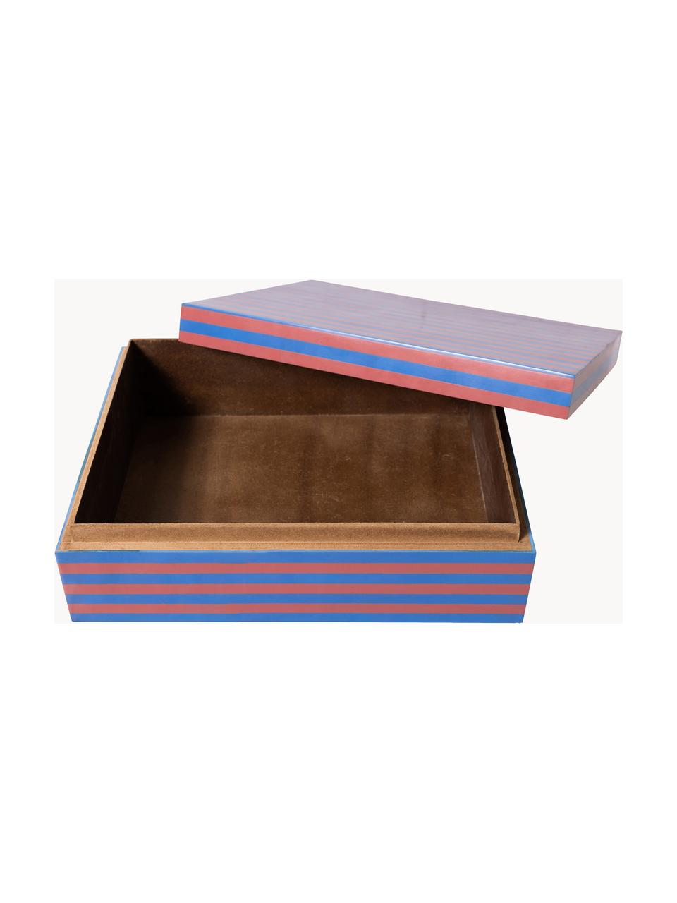 Set de cajas artesanales Dusk, 3 uds., Tablero de fibras de densidad media (MDF), poliresina, Multicolor, Set de diferentes tamaños