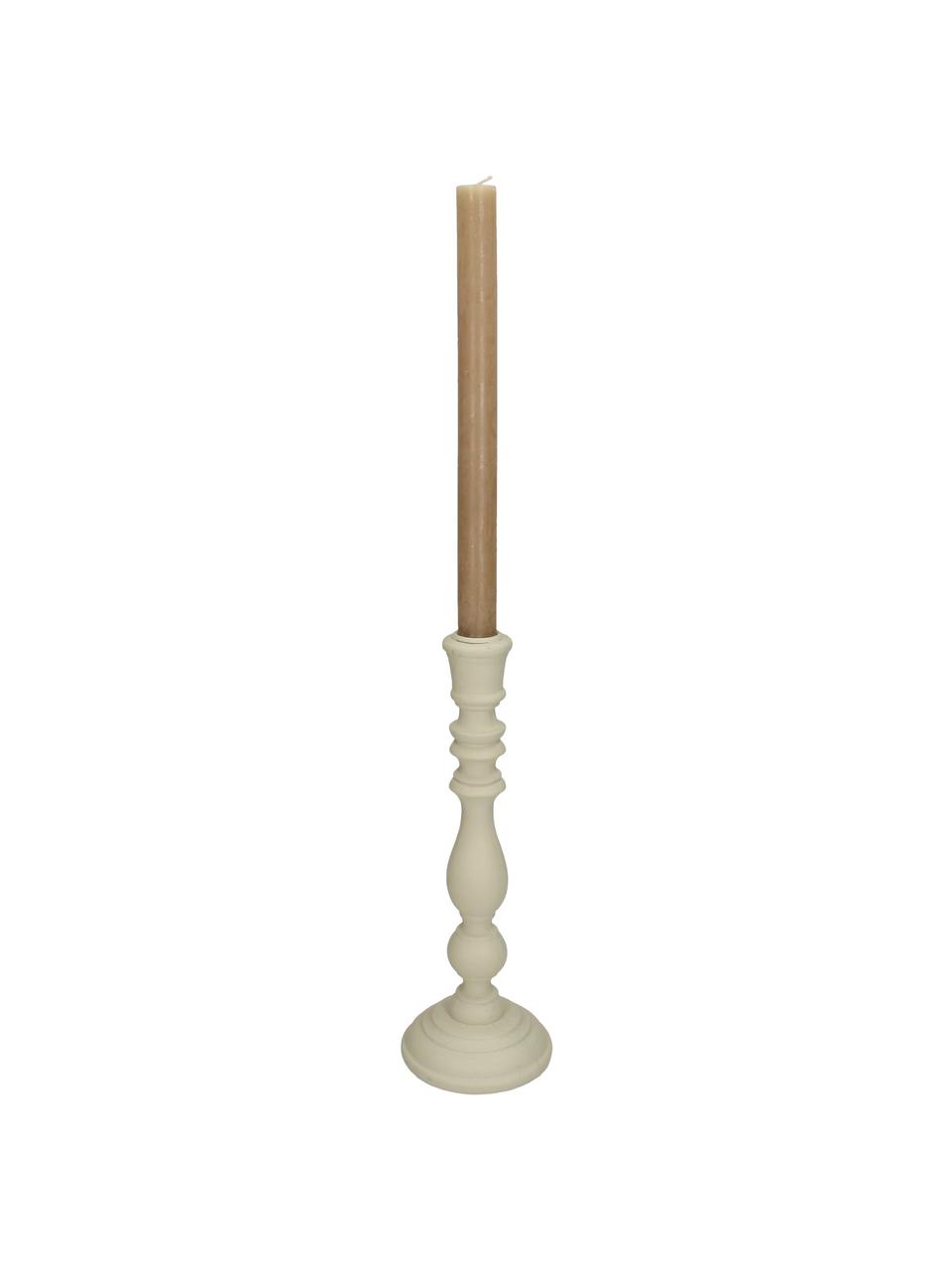 Candelabro Diana, Poliresina, Blanco, Ø 10 x Al 24 cm