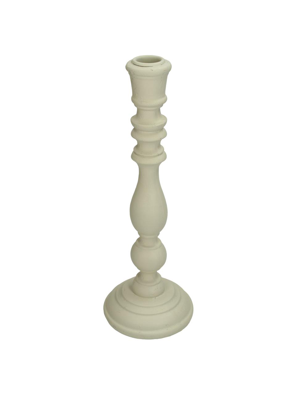 Candelabro Diana, Poliresina, Blanco, Ø 10 x Al 24 cm