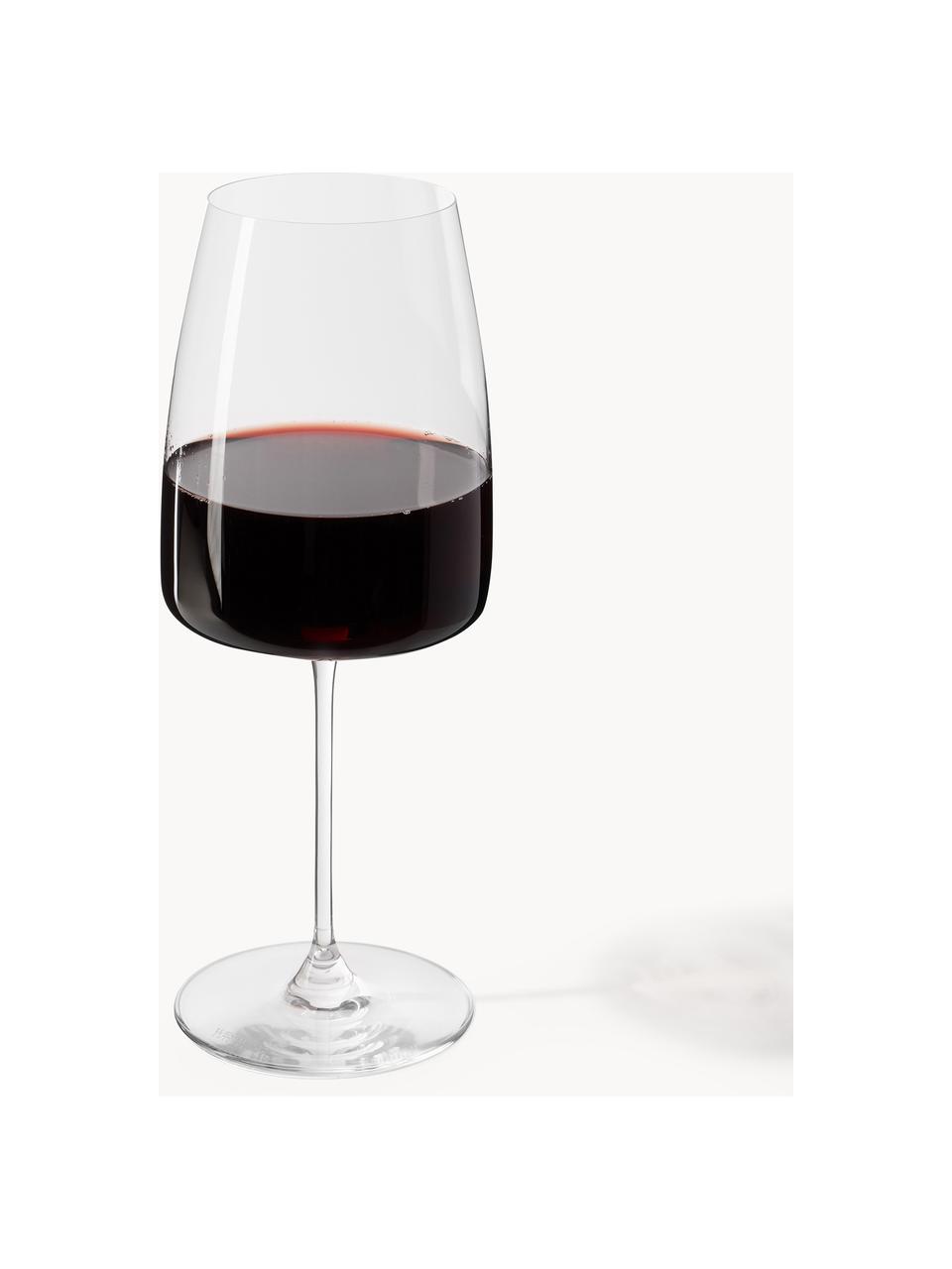 Calici da vino rosso in cristallo Lucien 4 pz, Cristallo, Trasparente, Ø 9 x Alt. 24 cm, 670 ml