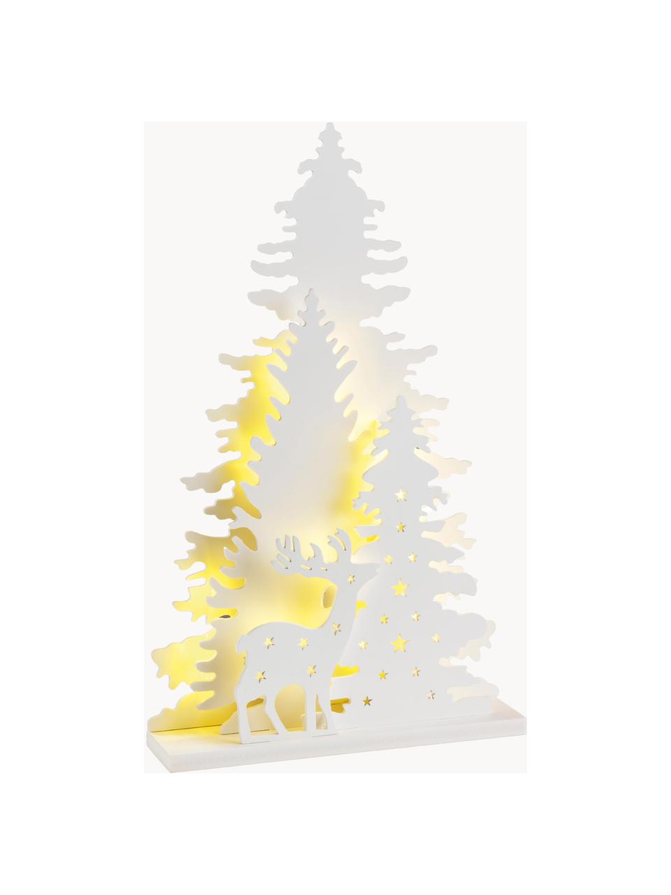 Oggetto luminoso a LED a batteria Forta, alt. 36 cm, Plastica, Bianco, Larg. 22 x Alt. 36 cm