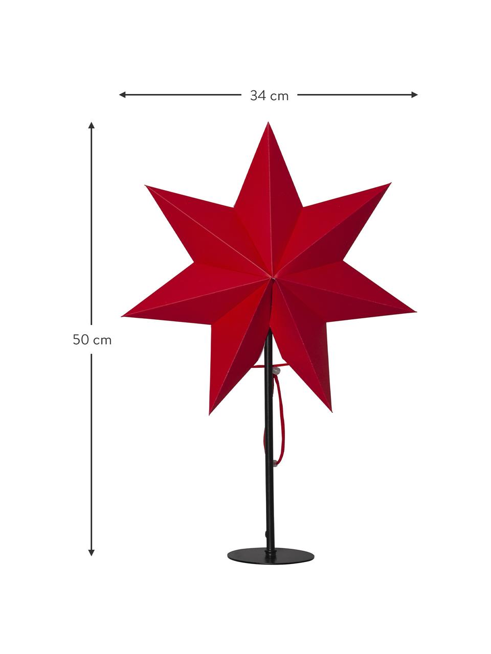 Shining Star Mixa, Voet: metaal, Rood, zwart, B 34 cm x H 50 cm