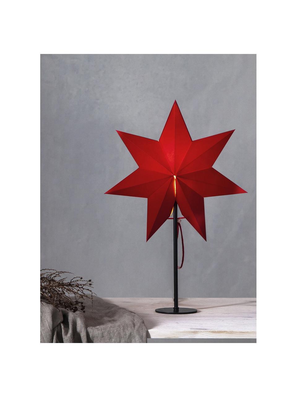 Svetelná hviezda Mixa, Červená, čierna, Š 34 x V 50 cm
