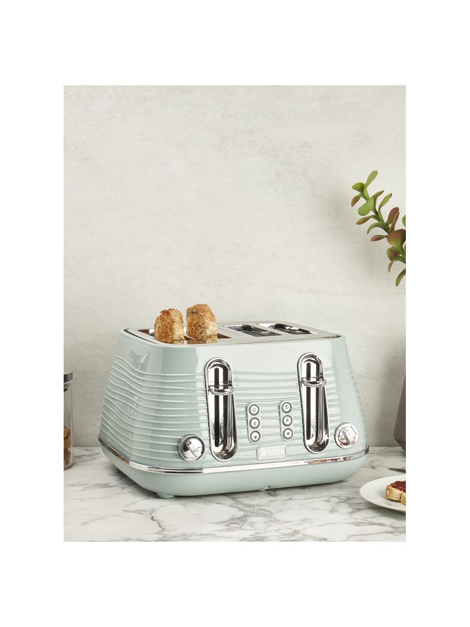 Broodrooster Devon voor 4 sneetjes, Kunststof, Mintgroen, B 33 x H 19 cm