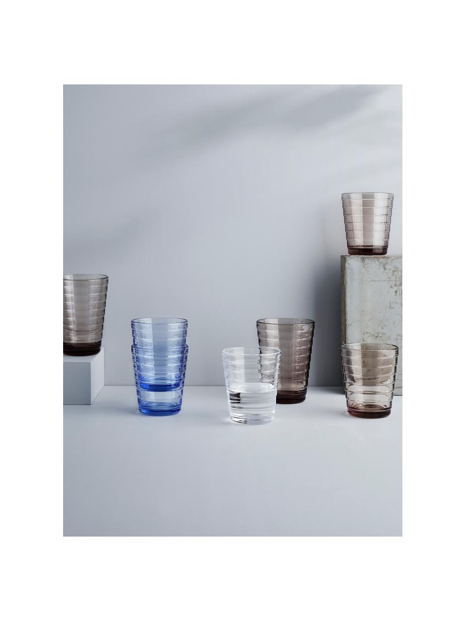 Bicchieri Aino Alvar Aalto 2 pz, Vetro, Trasparente, Ø 7 x Alt. 9 cm, 220 ml