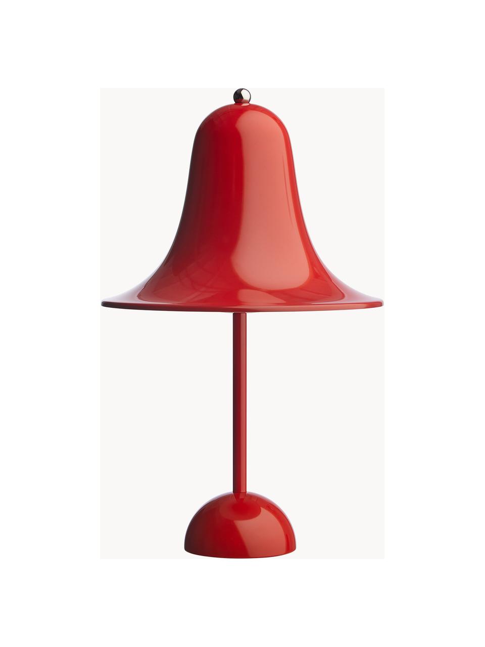 Stolní lampa Pantop, design Verner Panton, Lesklá červená, Ø 23 cm, V 38 cm