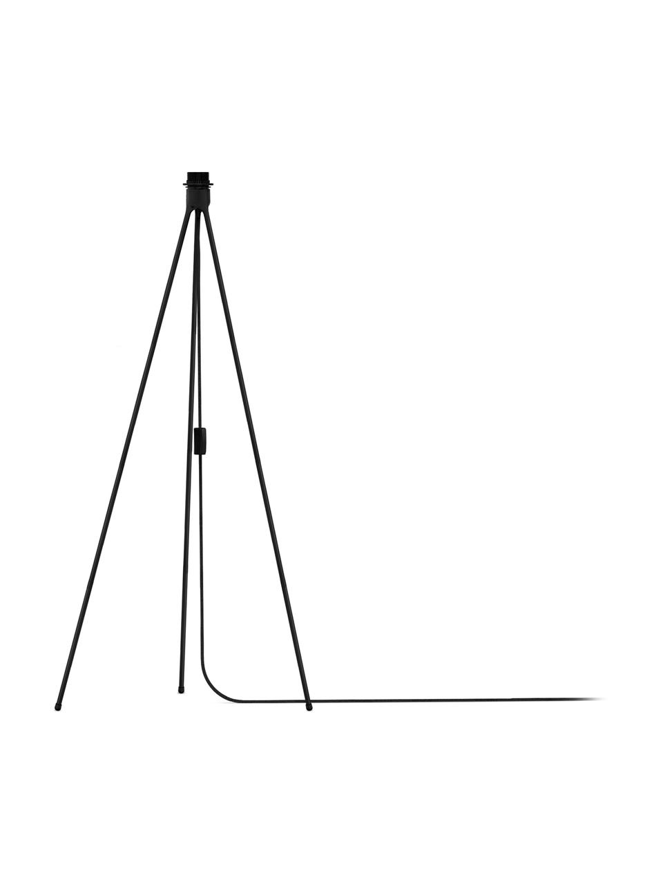Stehleuchtenfuß Tripod, Lampenfuß: Aluminium, beschichtet, Schwarz, Ø 50 x H 109 cm