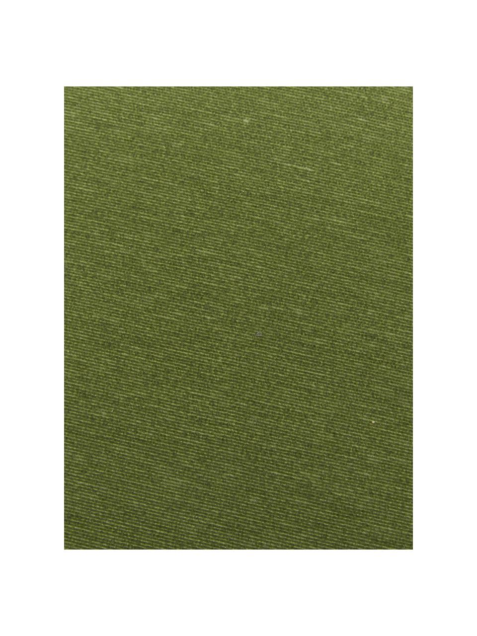 Einfarbige Bankauflage Panama in Grün, Bezug: 50% Baumwolle, 45% Polyes, Grün, 48 x 120 cm