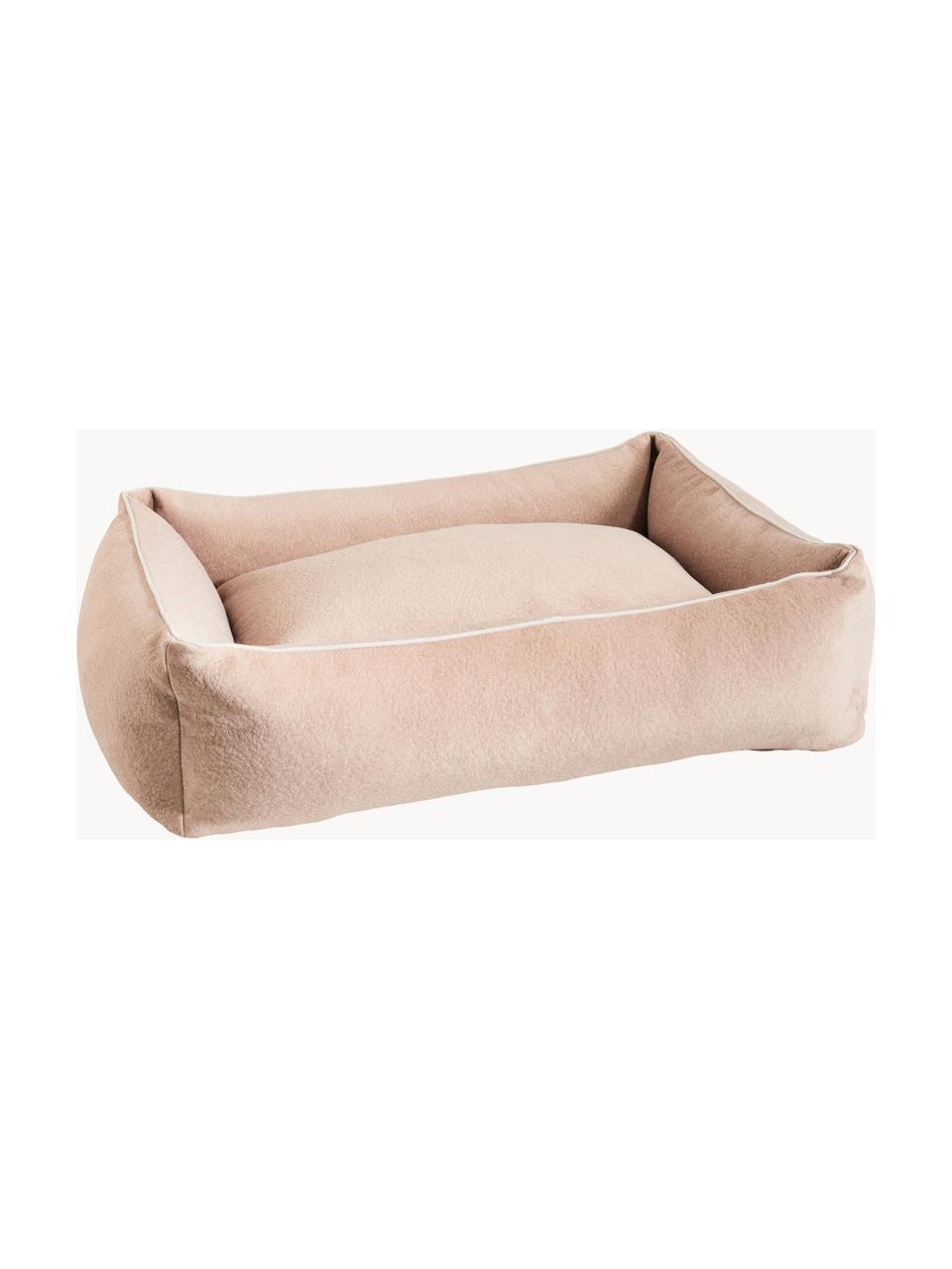 Lit pour chien en velours Classic, tailles variées, Velours pêche, larg. 68 x prof. 55 cm