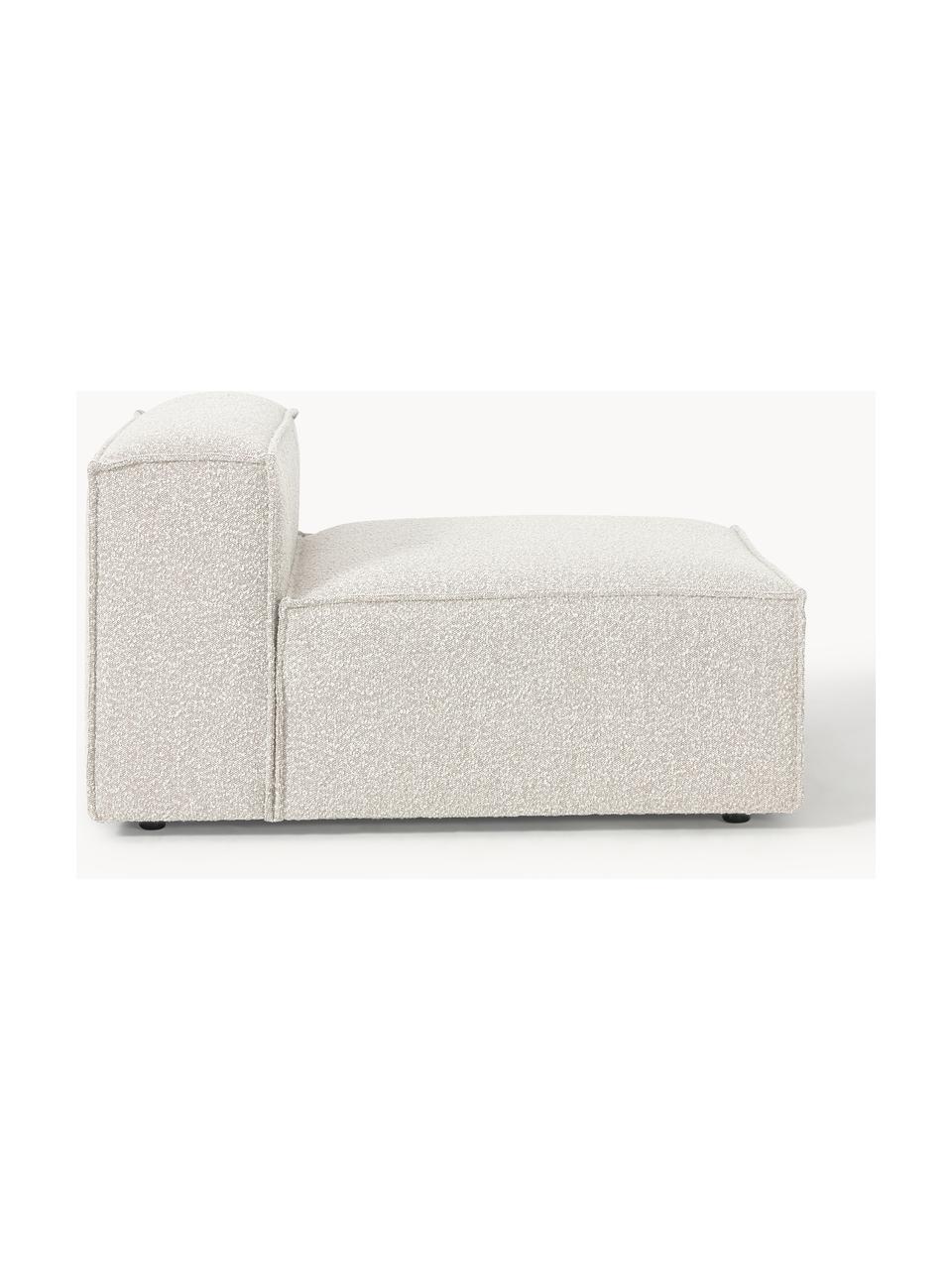 Stredový modul pohovky z bouclé Lennon, Buklé lomená biela, Š 89 x H 119 cm