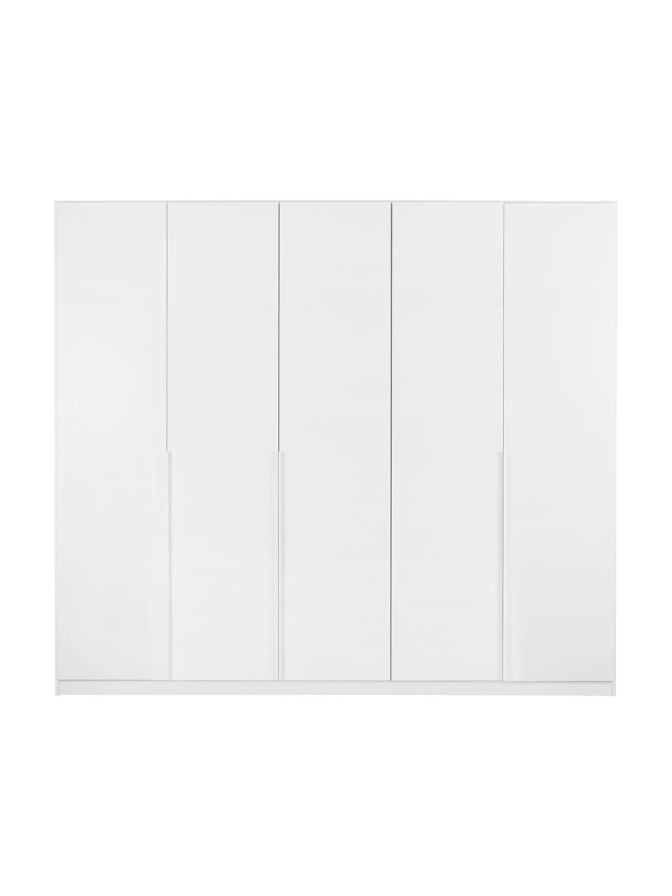 Drehtürenschrank Mia, 5-türig, Holzwerkstoff, beschichtet, Weiß, B 226 x H 210 cm