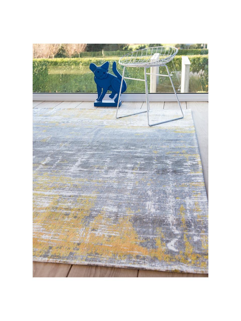 Tapis design Streaks, Jaune, gris, larg. 80 x long. 150 cm (taille XS)