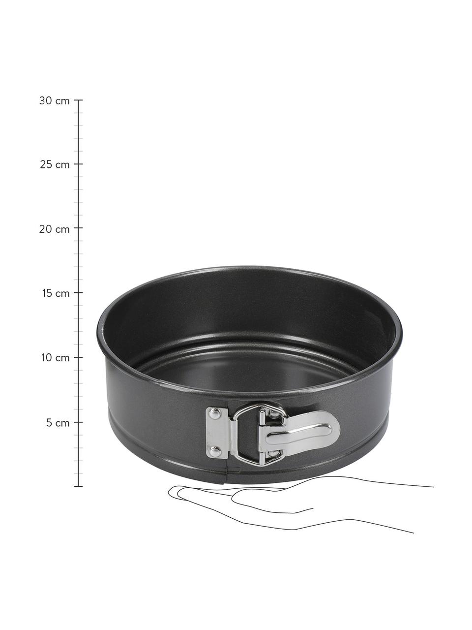 Moldes horno antiadherentes MasterClass, 2 uds., Acero al carbono con revestimiento antiadherente, Negro, Set de diferentes tamaños
