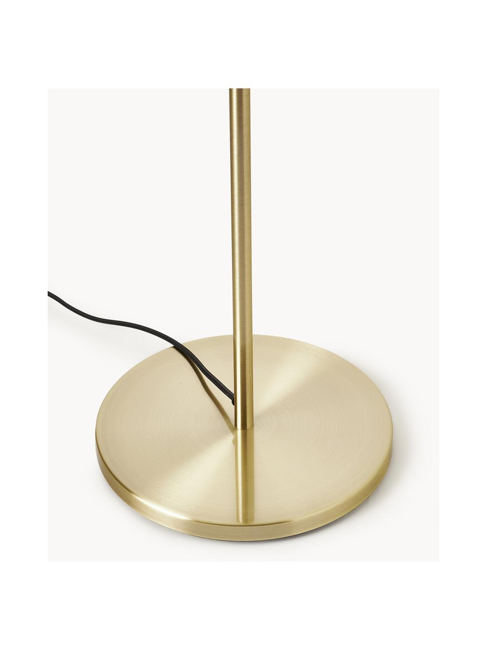 Vloerlamp Mireille van glas, Lampenkap: glas, Transparant, goudkleurig, H 155 cm