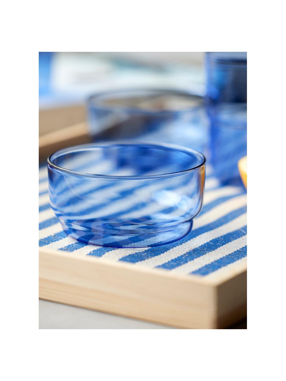 Cuencos de vidrio borosilicato Torino, 2 uds., Vidrio de borosilicato 

¡Descubre la versatilidad del vidrio de borosilicato para tu hogar! El vidrio de borosilicato es un material de alta calidad, fiable y duradero. Se caracteriza por su excepcional resistencia al calor y, por lo tanto, es ideal para tomar té o café caliente. En comparación con el vidrio convencional, el vidrio de borosilicato es más resistente a roturas y grietas y, por lo tanto, es un compañero seguro en tu hogar., Azul transparente, Ø 12 x Al 6 cm
