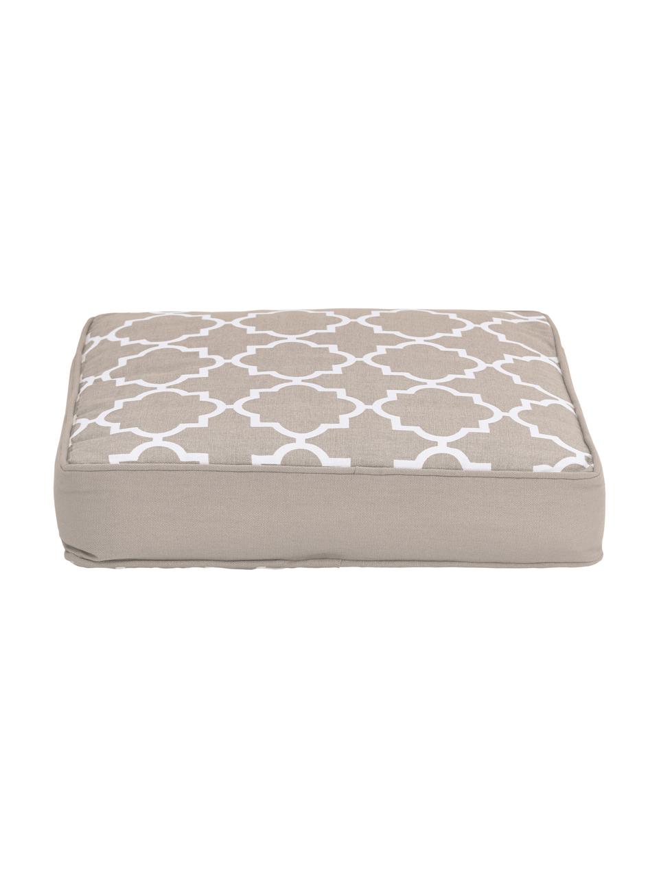 Cuscino sedia alto taupe/bianco Lana, Rivestimento: 100% cotone, Beige, Larg. 40 x Lung. 40 cm