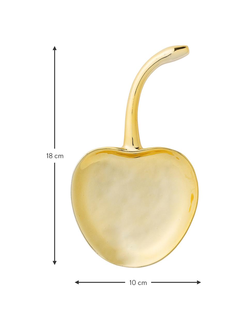 Deko-Schale Cherry, B 18 cm, Steingut, Goldfarben, B 18 x T 10 cm
